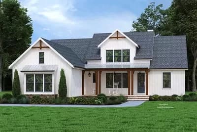 3-Bed Modern Farmhouse Cottage with Expansion Possibilities Upstairs