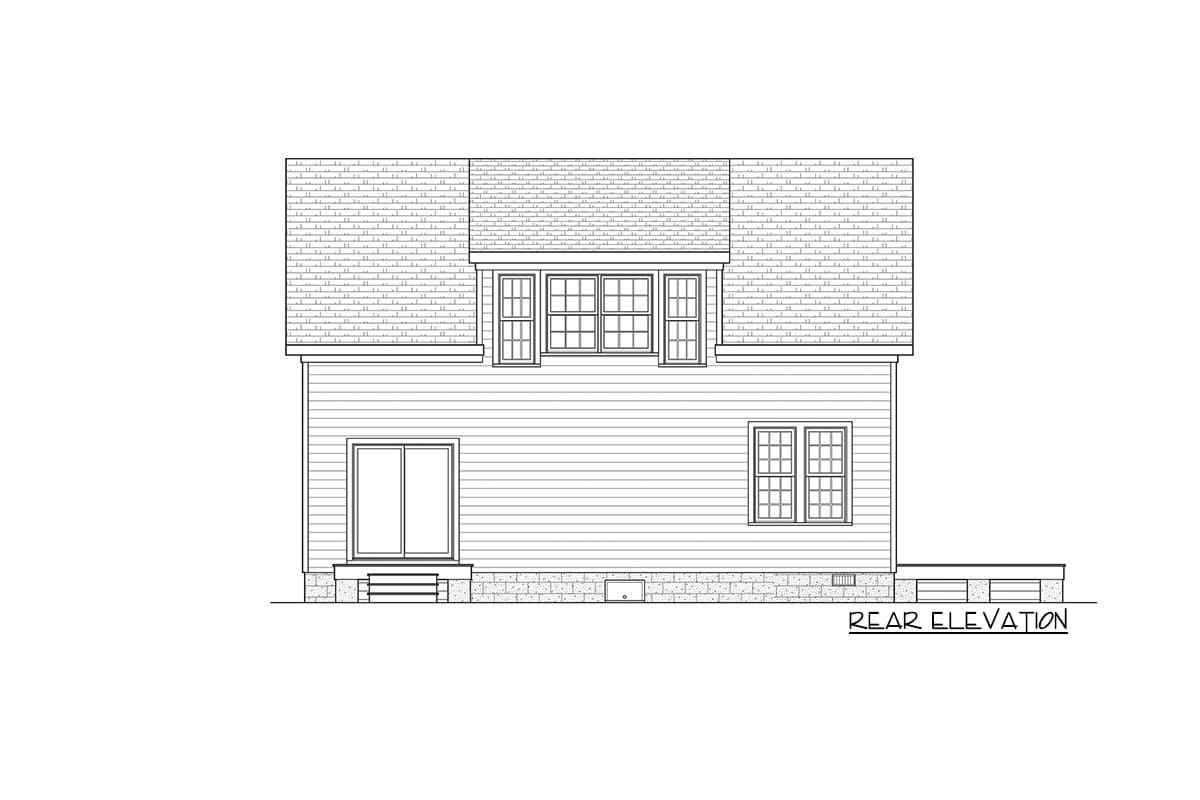 Plan 31589GF: Two-Story Cottage Plan with 3 Bedrooms - 1269 Sq Ft - Image #4 - Cabin, Cottage, Country, Farmhouse, Modern Farmhouse, New American, Traditional, Vacation