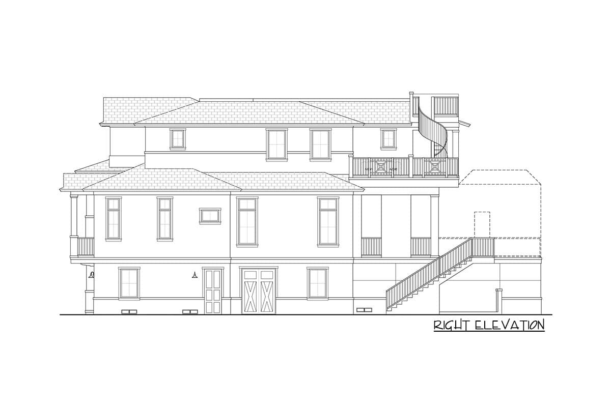 Plan 65653BS: Coastal Contemporary House Plan with Front and Back Balconies - 3741 Sq Ft - Image #5 - Coastal, Coastal Contemporary, Contemporary, European, Florida-Style, Transitional
