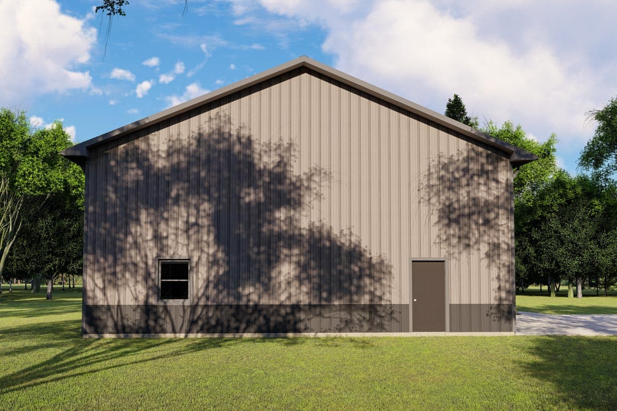Plan 135045GRA: 3-Bed Barndominium House Plan with Home Office and Oversized Garage Doors - 2456 Sq Ft - Image #9 - Barndominium, Traditional