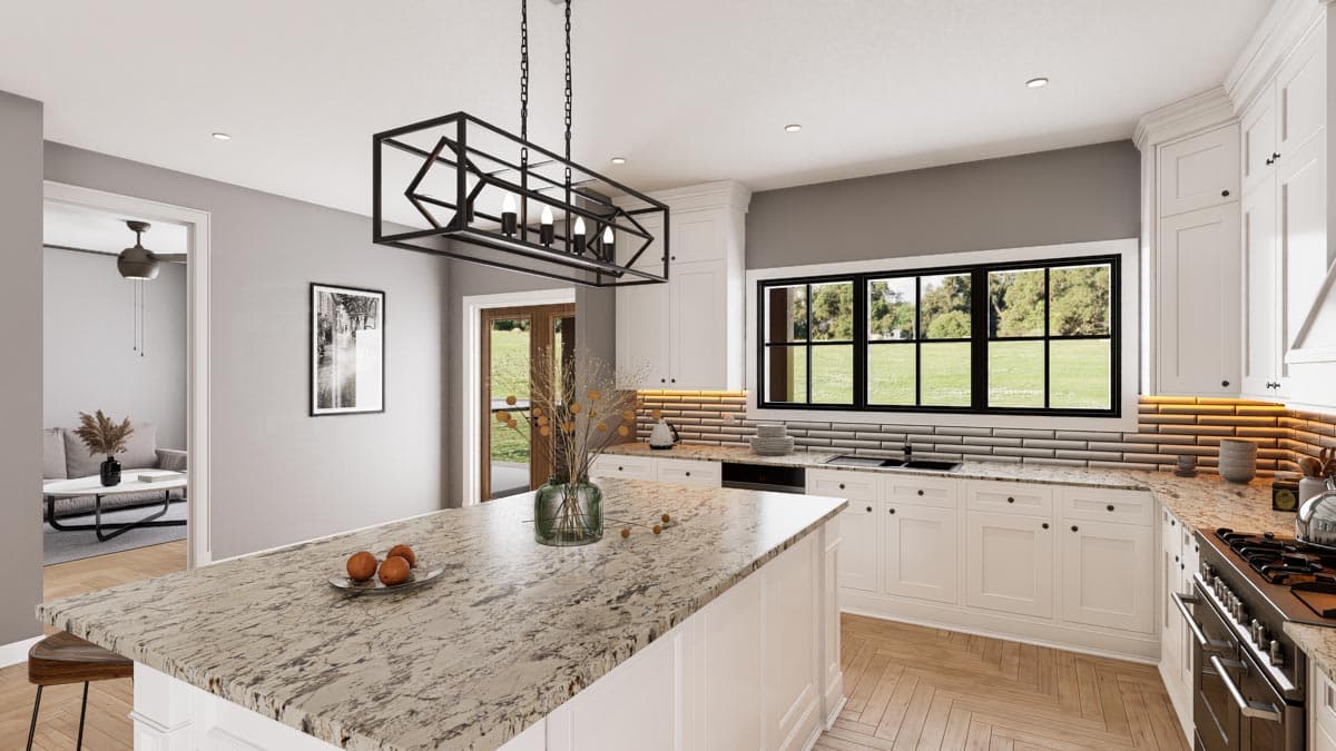 Plan 135047GRA: Barndominium with Wraparound Porch and 2-Story Living Room - 2765 Sq Ft - Image #17 - Barndominium, Country, Modern Farmhouse, New American, Traditional
