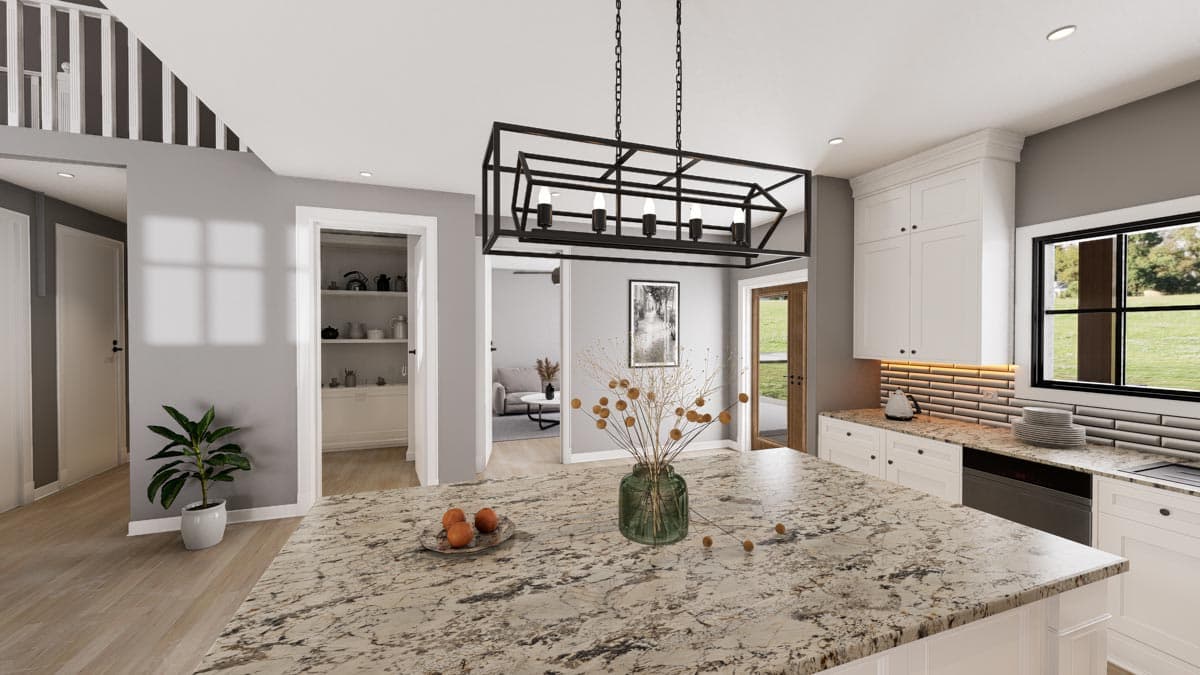 Plan 135047GRA: Barndominium with Wraparound Porch and 2-Story Living Room - 2765 Sq Ft - Image #18 - Barndominium, Country, Modern Farmhouse, New American, Traditional