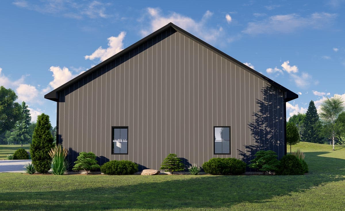 Plan 135047GRA: Barndominium with Wraparound Porch and 2-Story Living Room - 2765 Sq Ft - Image #12 - Barndominium, Country, Modern Farmhouse, New American, Traditional