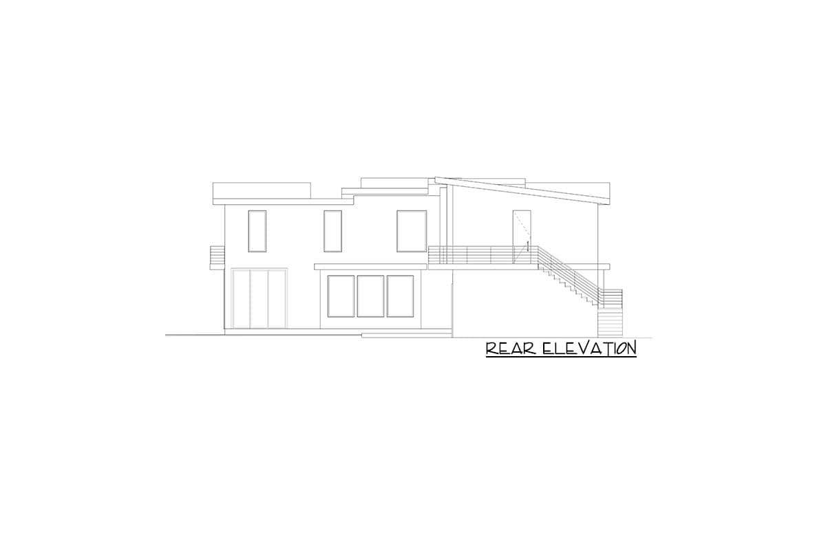 Plan 666111RAF: Spacious 2-Story Contemporary House Plan with ADU above 4-Car Garage - Image #7 - Modern, Northwest