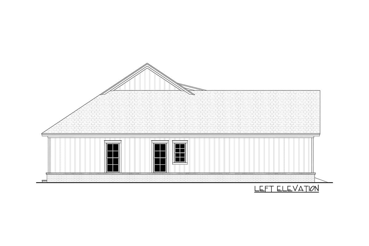 Plan 51862HZ: 3-Bed New American Farmhouse Plan Under 1,500 Square Feet - Image #5 - Cottage, Country, Craftsman, Modern Farmhouse, New American, Traditional
