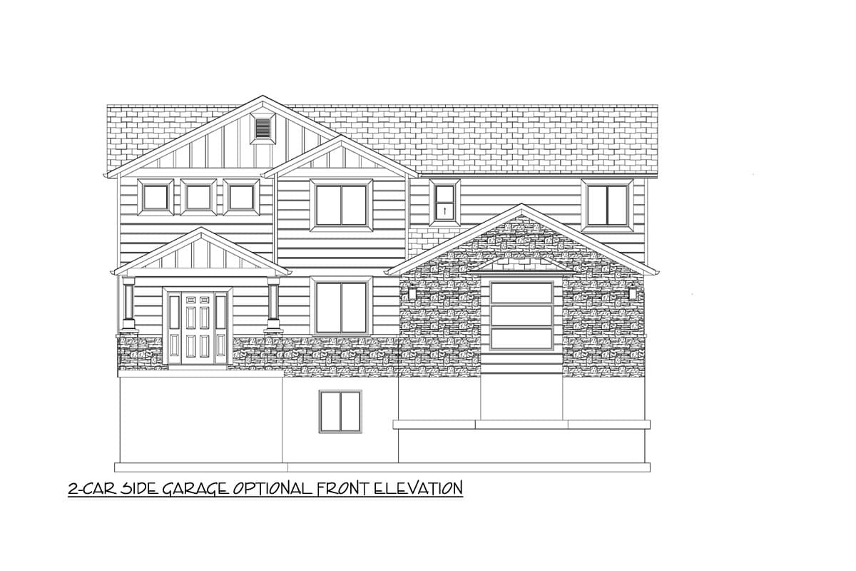 Plan 61384UT: Exclusive Northwest Home Plan with Home Office and Optional Lower Level - Image #35 - Country, Craftsman, Northwest, Traditional