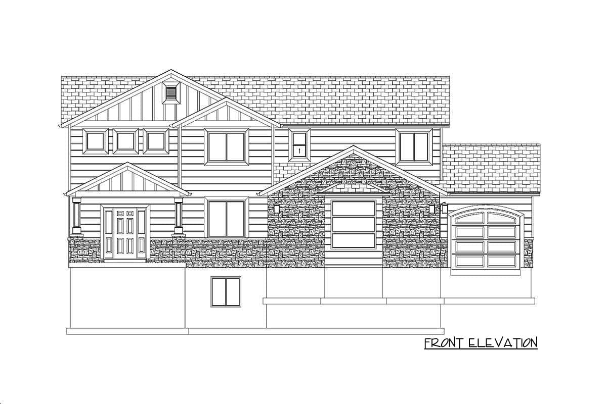Plan 61384UT: Exclusive Northwest Home Plan with Home Office and Optional Lower Level - Image #30 - Country, Craftsman, Northwest, Traditional