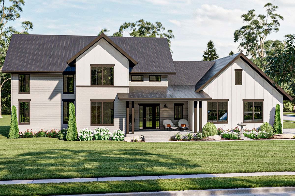 Plan 62370DJ: Modern Farmhouse with Main Floor Home Office and Upstairs Loft - Image #13 - Country, Craftsman, Modern Farmhouse, New American