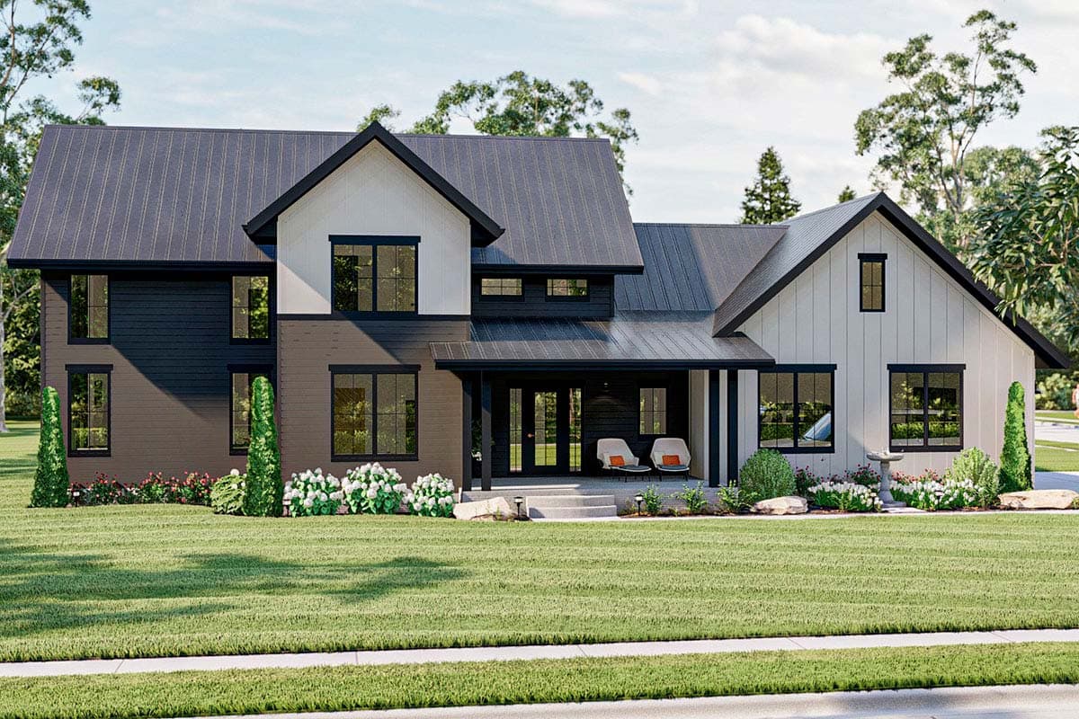 Plan 62370DJ: Modern Farmhouse with Main Floor Home Office and Upstairs Loft - Image #14 - Country, Craftsman, Modern Farmhouse, New American