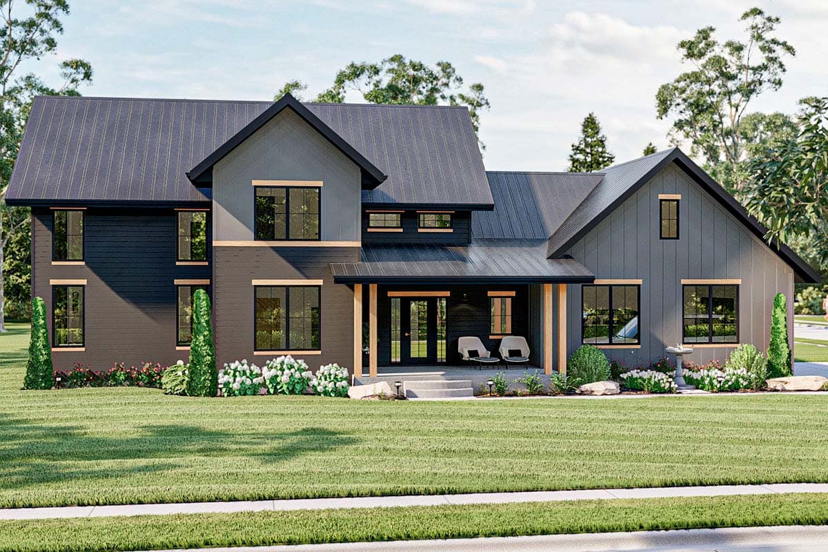 Plan 62370DJ: Modern Farmhouse with Main Floor Home Office and Upstairs Loft - Image #15 - Country, Craftsman, Modern Farmhouse, New American