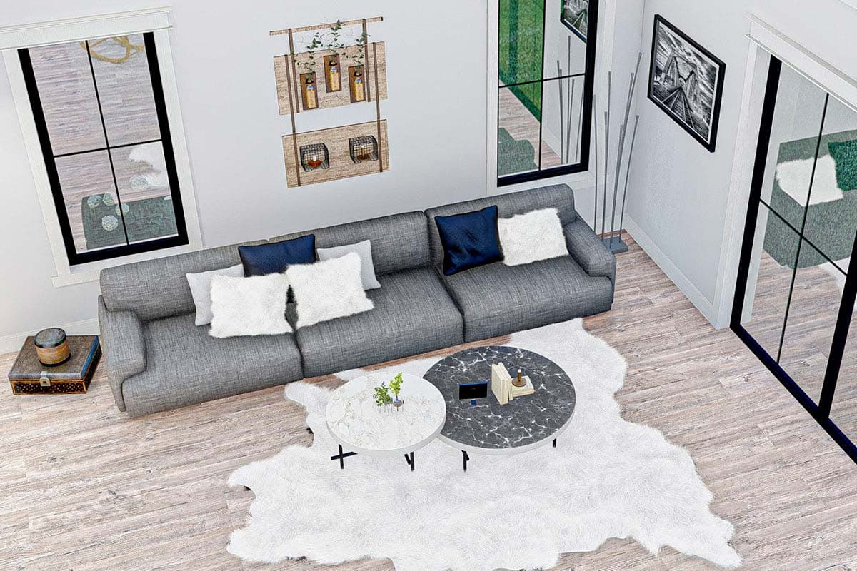 Plan 62370DJ: Modern Farmhouse with Main Floor Home Office and Upstairs Loft - Image #11 - Country, Craftsman, Modern Farmhouse, New American