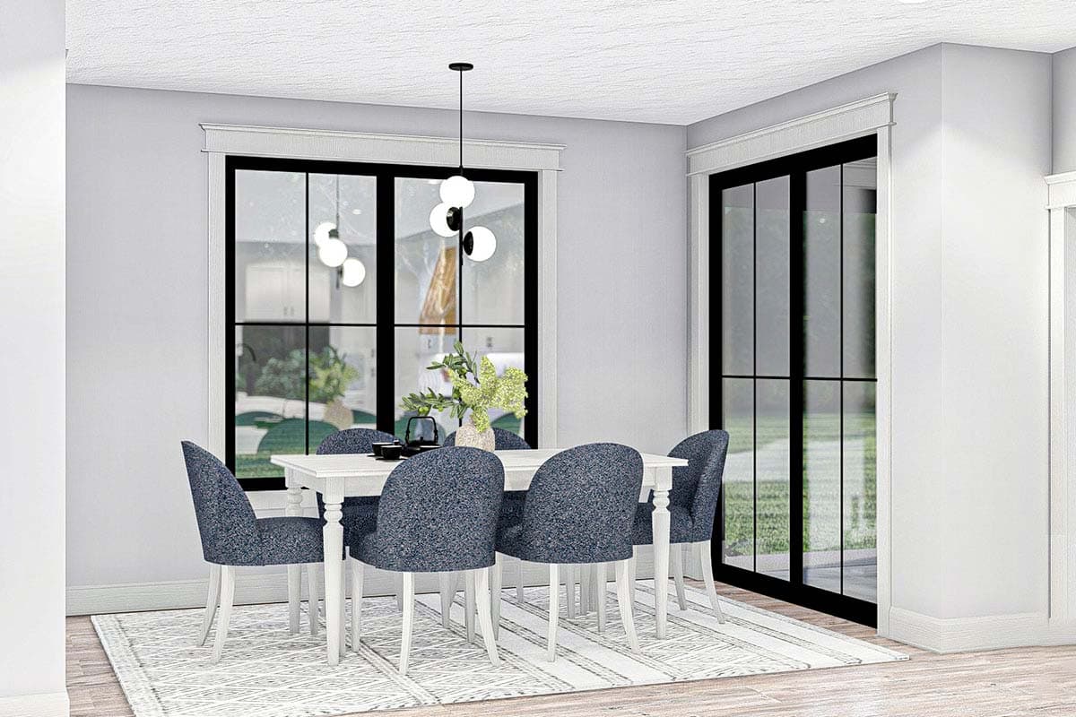 Plan 62370DJ: Modern Farmhouse with Main Floor Home Office and Upstairs Loft - Image #10 - Country, Craftsman, Modern Farmhouse, New American