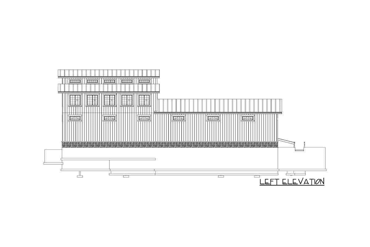 Plan 61204UT: Garage with Three Workshops, Office Space and a Working Kitchen - Image #20 - Barndominium
