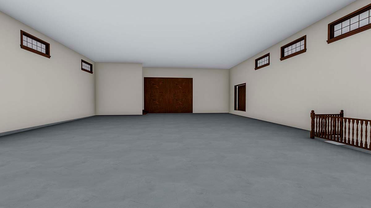 Plan 61204UT: Garage with Three Workshops, Office Space and a Working Kitchen - Image #9 - Barndominium