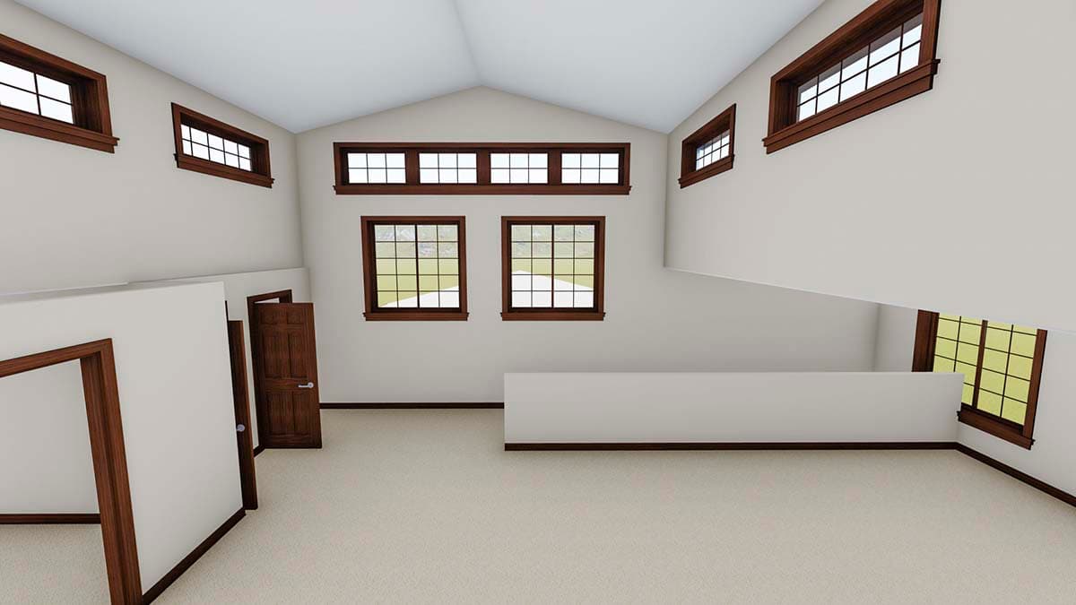 Plan 61204UT: Garage with Three Workshops, Office Space and a Working Kitchen - Image #11 - Barndominium
