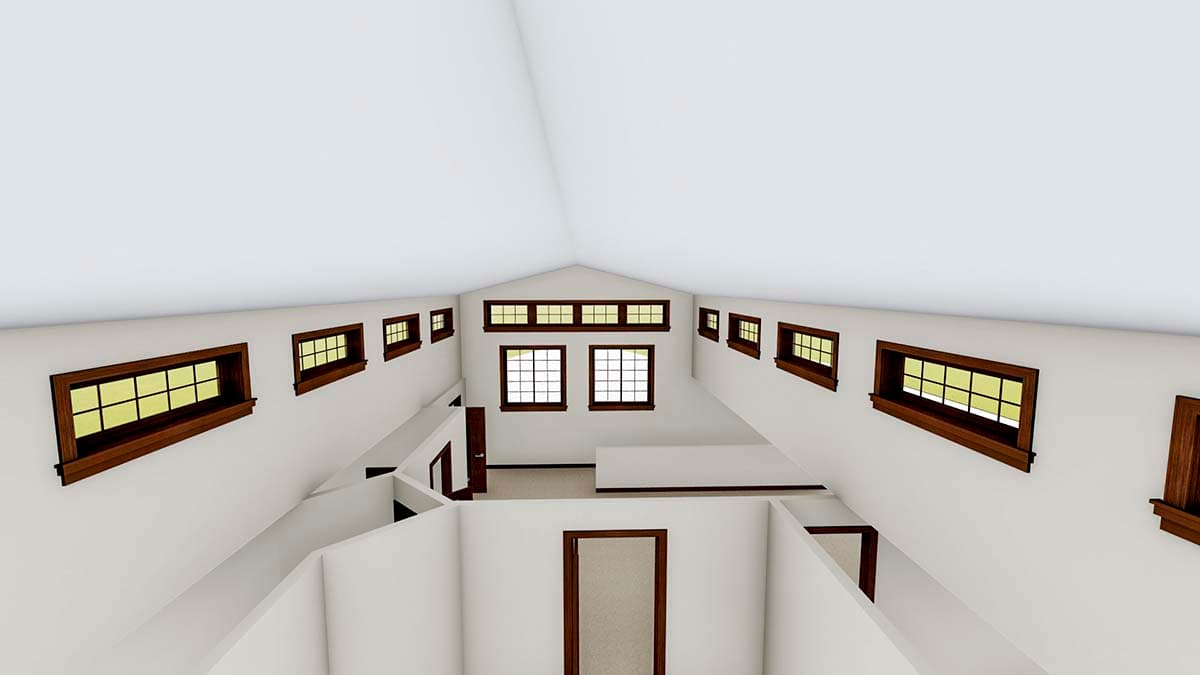 Plan 61204UT: Garage with Three Workshops, Office Space and a Working Kitchen - Image #12 - Barndominium
