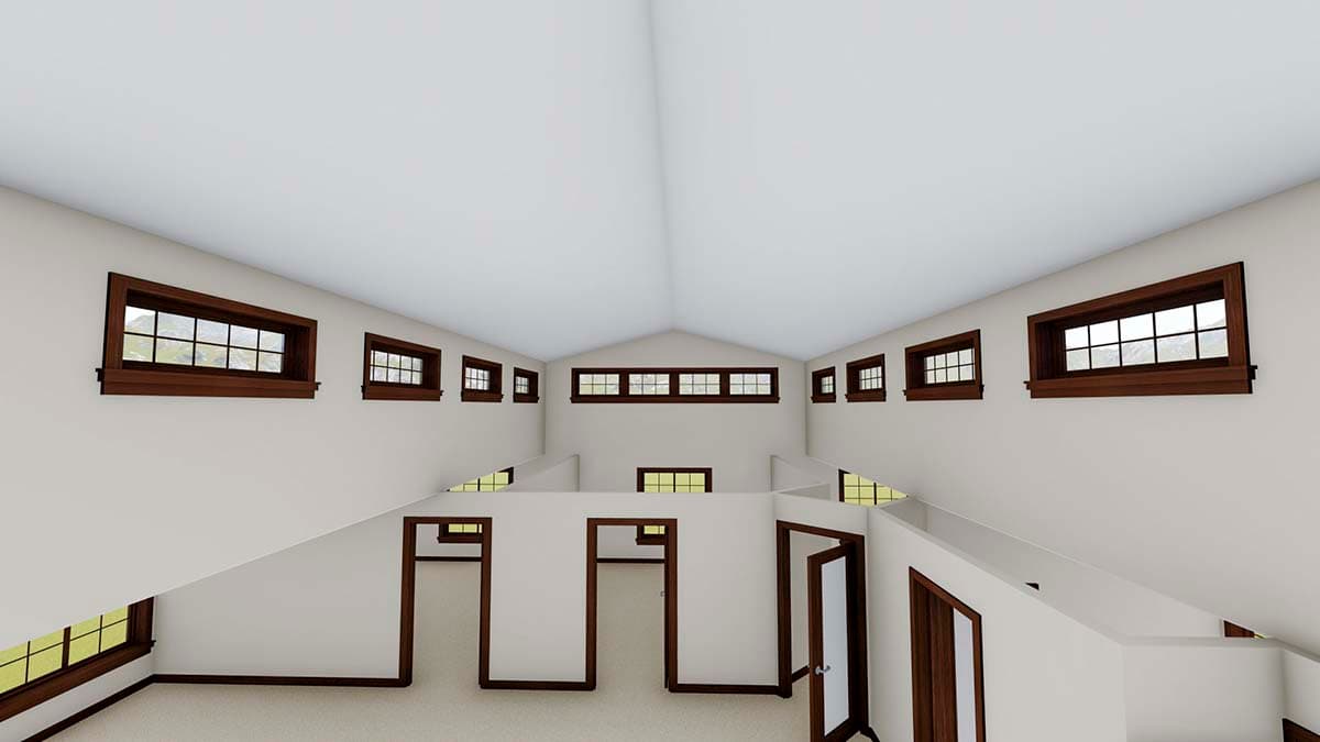 Plan 61204UT: Garage with Three Workshops, Office Space and a Working Kitchen - Image #13 - Barndominium