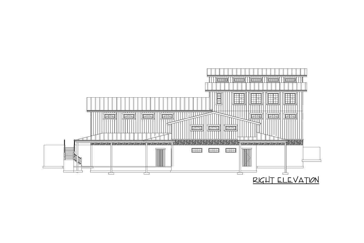 Plan 61204UT: Garage with Three Workshops, Office Space and a Working Kitchen - Image #22 - Barndominium