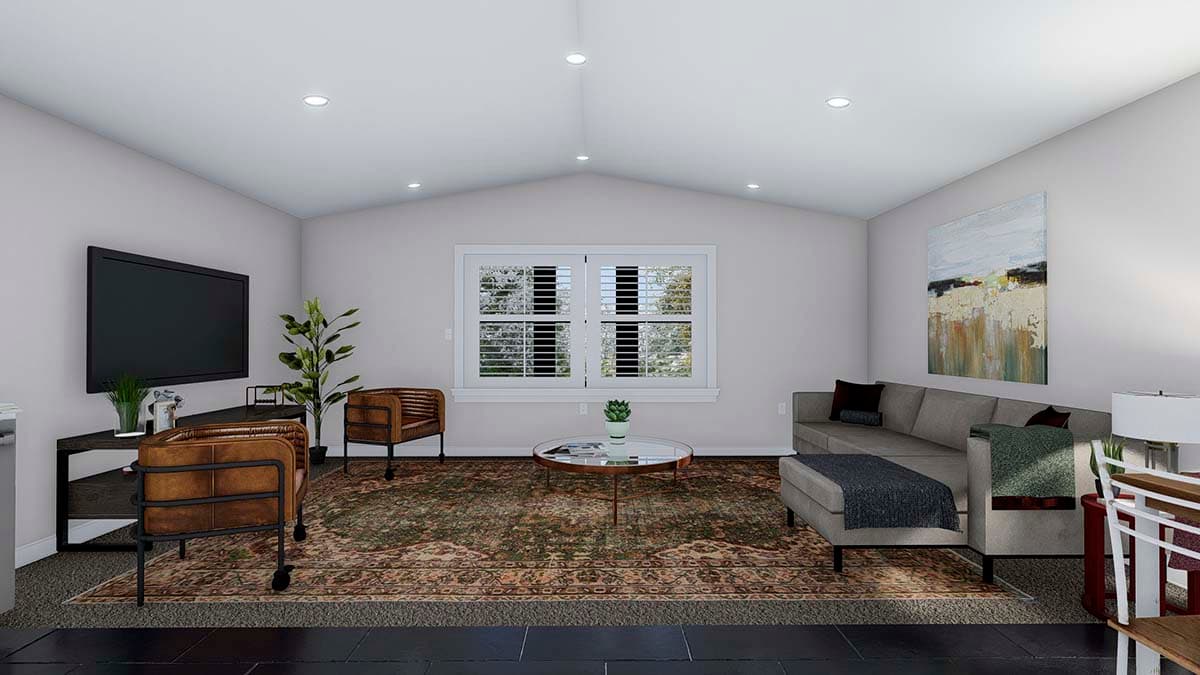 Plan 61205UT: 4-Car Garage with 1-Bed Apartment Above - 1760 Sq Ft Garage and 880 Sq Ft Apartment - Image #8 - Carriage, Country
