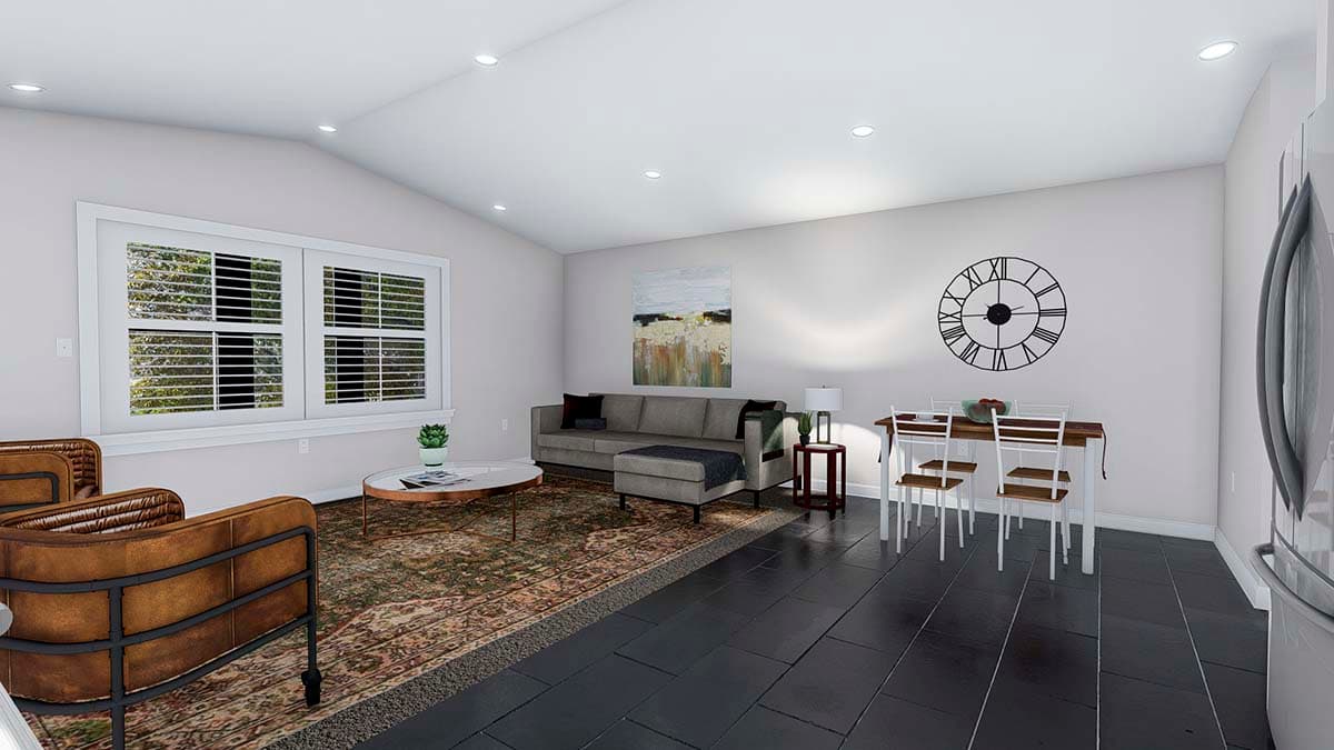 Plan 61205UT: 4-Car Garage with 1-Bed Apartment Above - 1760 Sq Ft Garage and 880 Sq Ft Apartment - Image #11 - Carriage, Country