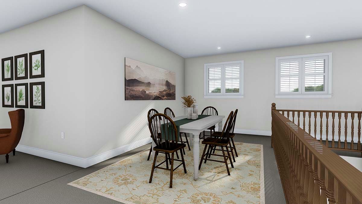 Plan 61208UT: 5-Car Garage with 3-Bed Apartment in a Split Bedroom Layout Above - Image #12 - Carriage, Traditional