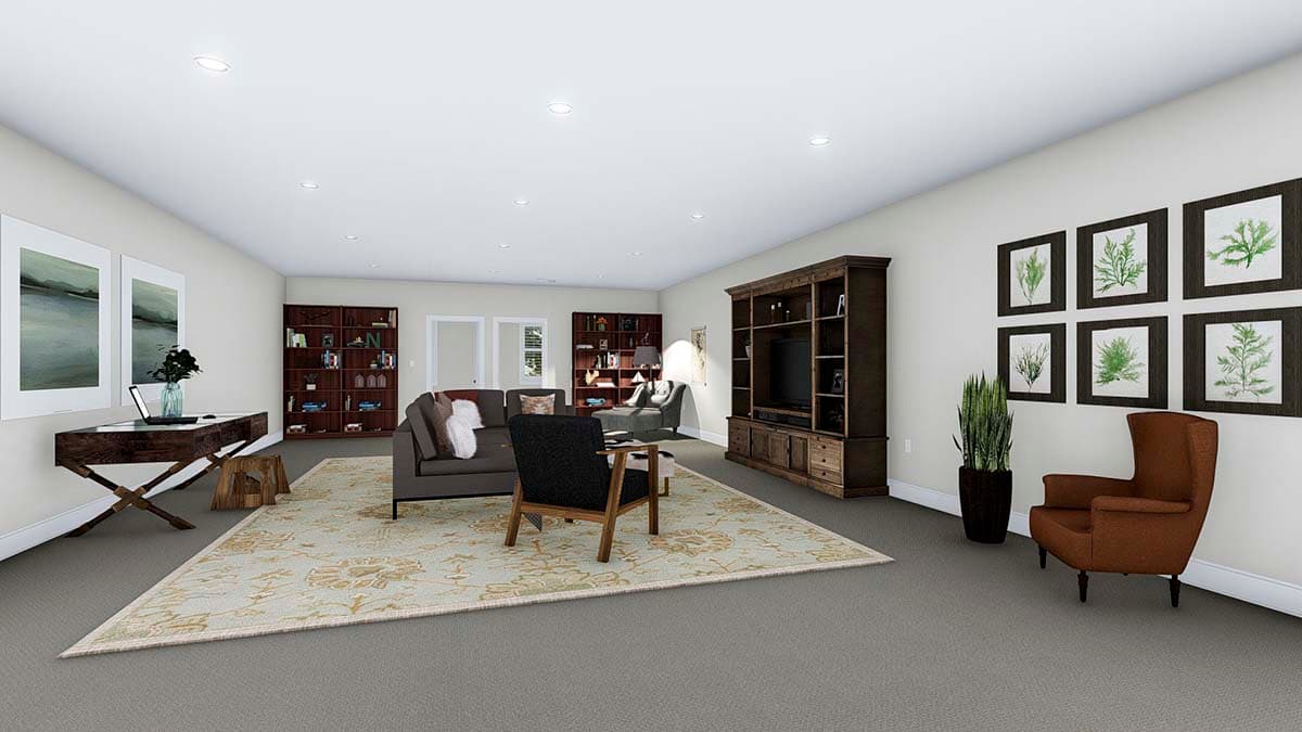 Plan 61208UT: 5-Car Garage with 3-Bed Apartment in a Split Bedroom Layout Above - Image #13 - Carriage, Traditional