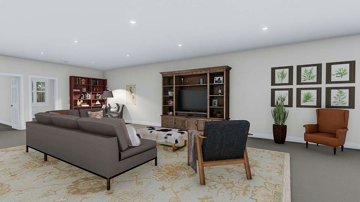 Plan 61208UT: 5-Car Garage with 3-Bed Apartment in a Split Bedroom Layout Above - Image #14 - Carriage, Traditional