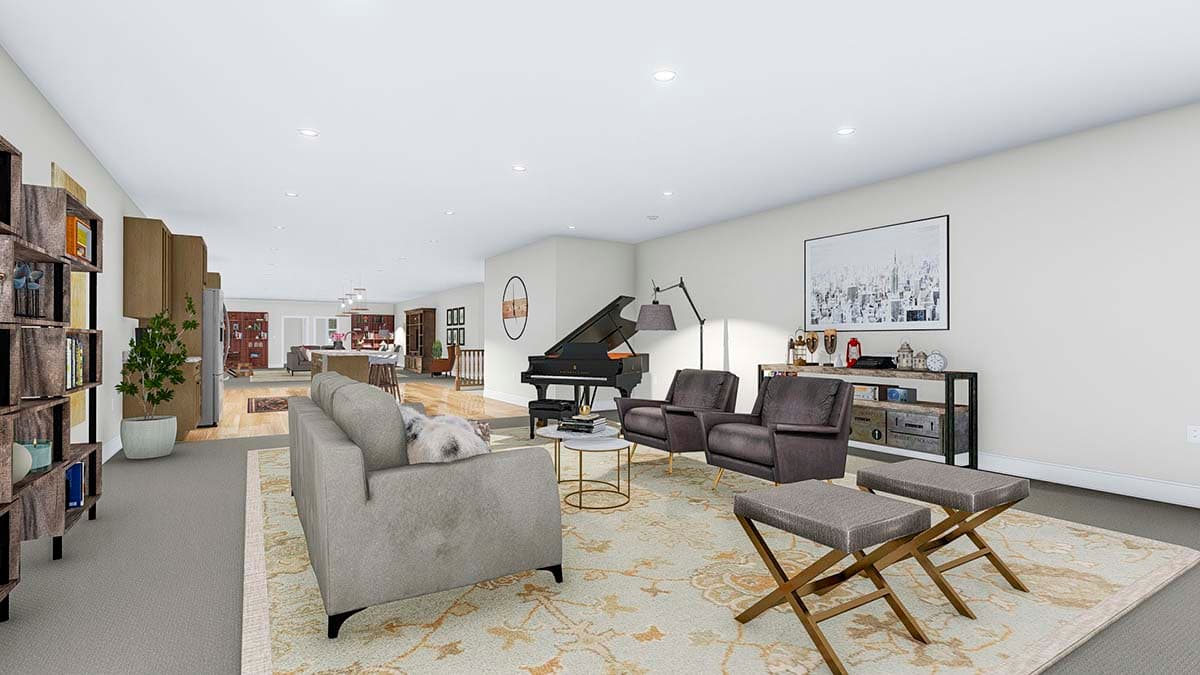 Plan 61208UT: 5-Car Garage with 3-Bed Apartment in a Split Bedroom Layout Above - Image #19 - Carriage, Traditional