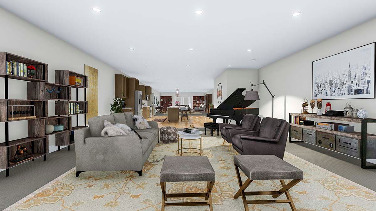 Plan 61208UT: 5-Car Garage with 3-Bed Apartment in a Split Bedroom Layout Above - Image #20 - Carriage, Traditional