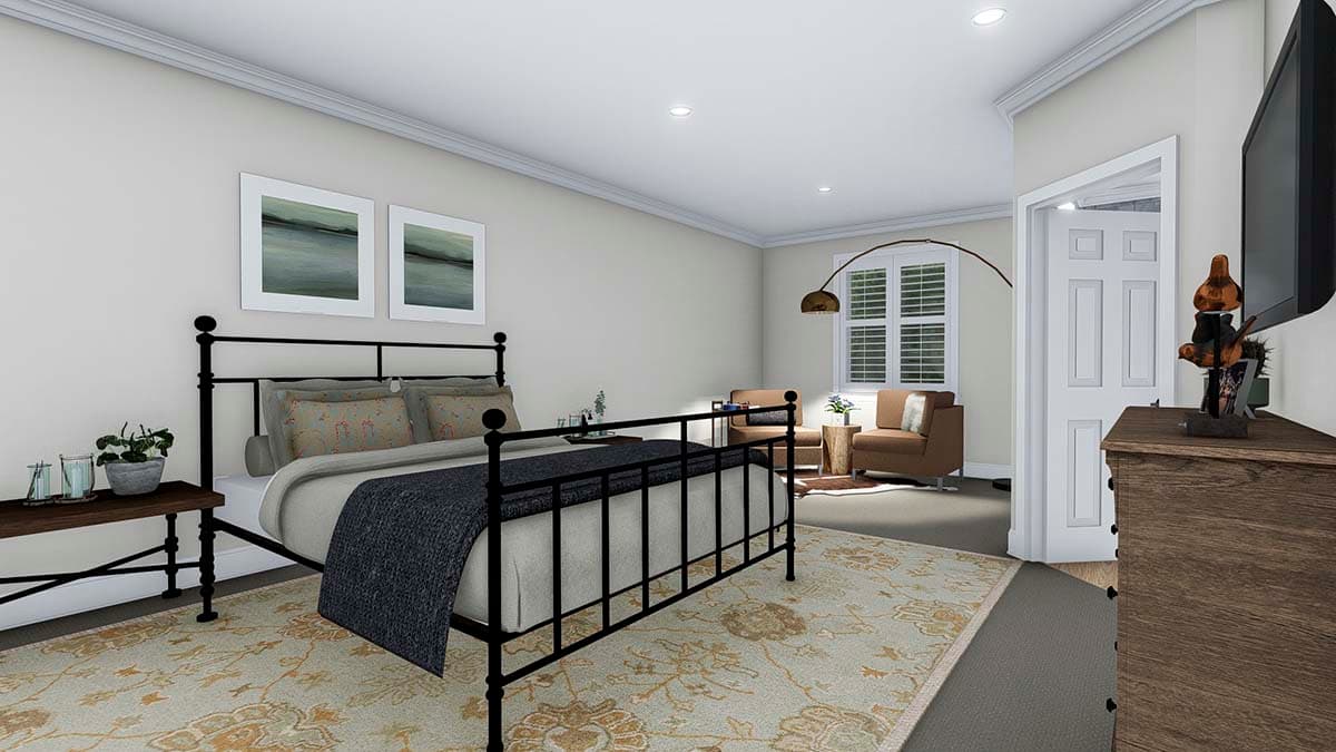 Plan 61208UT: 5-Car Garage with 3-Bed Apartment in a Split Bedroom Layout Above - Image #21 - Carriage, Traditional
