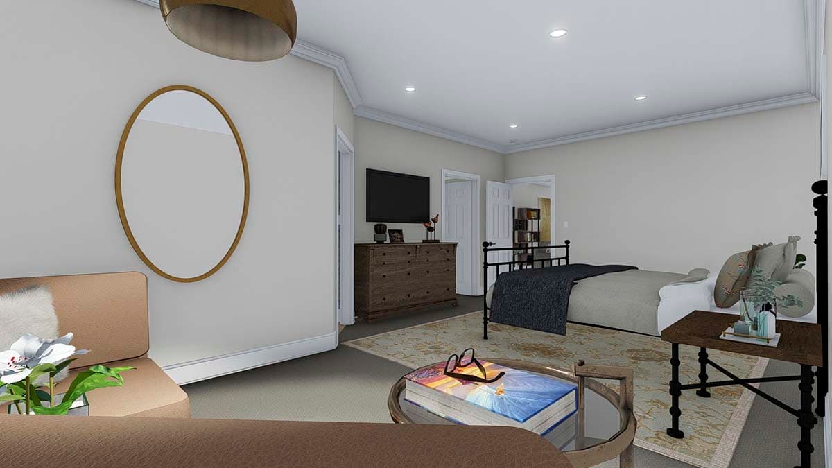 Plan 61208UT: 5-Car Garage with 3-Bed Apartment in a Split Bedroom Layout Above - Image #24 - Carriage, Traditional