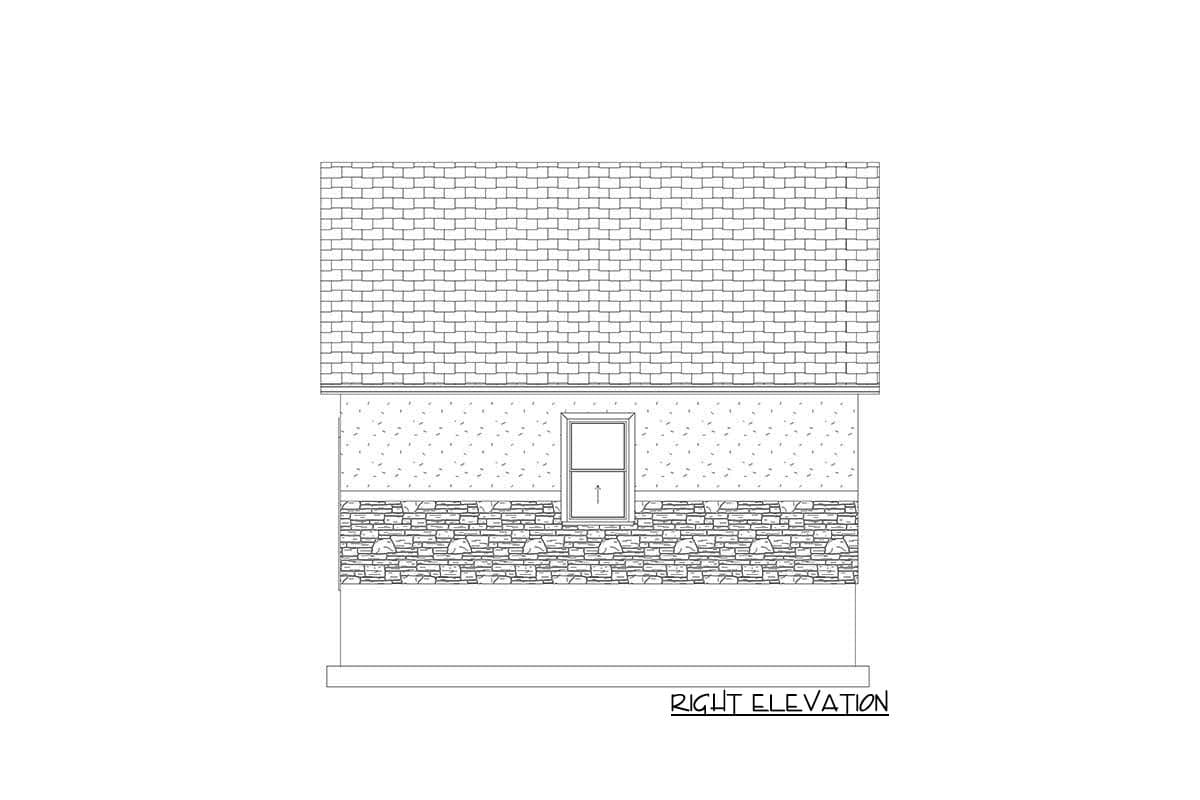 Plan 61209UT: Detached Garage for 2 Cars with a Single Garage Door - Image #9 - Traditional