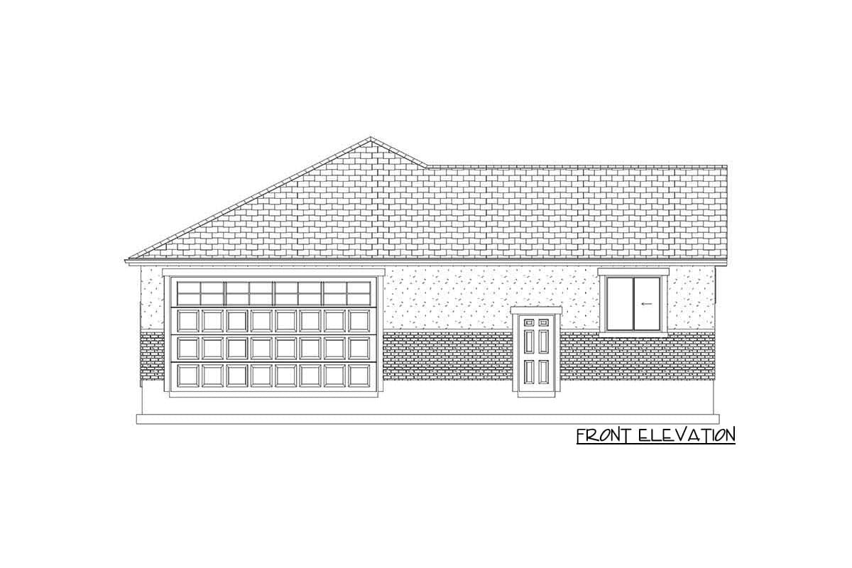 Plan 61212UT: Garage Workshop with a Bathroom for Clean-up - Image #8 - Traditional