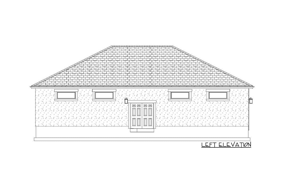 Plan 61212UT: Garage Workshop with a Bathroom for Clean-up - Image #9 - Traditional
