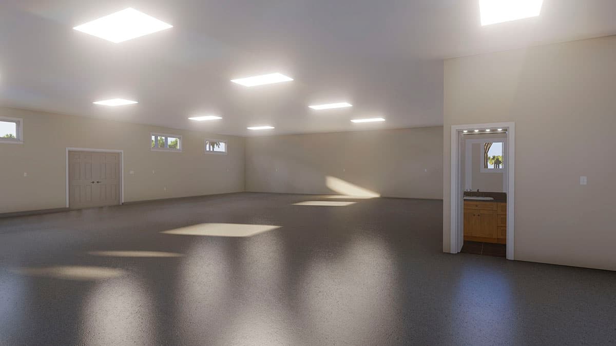 Plan 61212UT: Garage Workshop with a Bathroom for Clean-up - Image #6 - Traditional