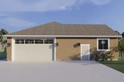 Garage Workshop with a Bathroom for Clean-up