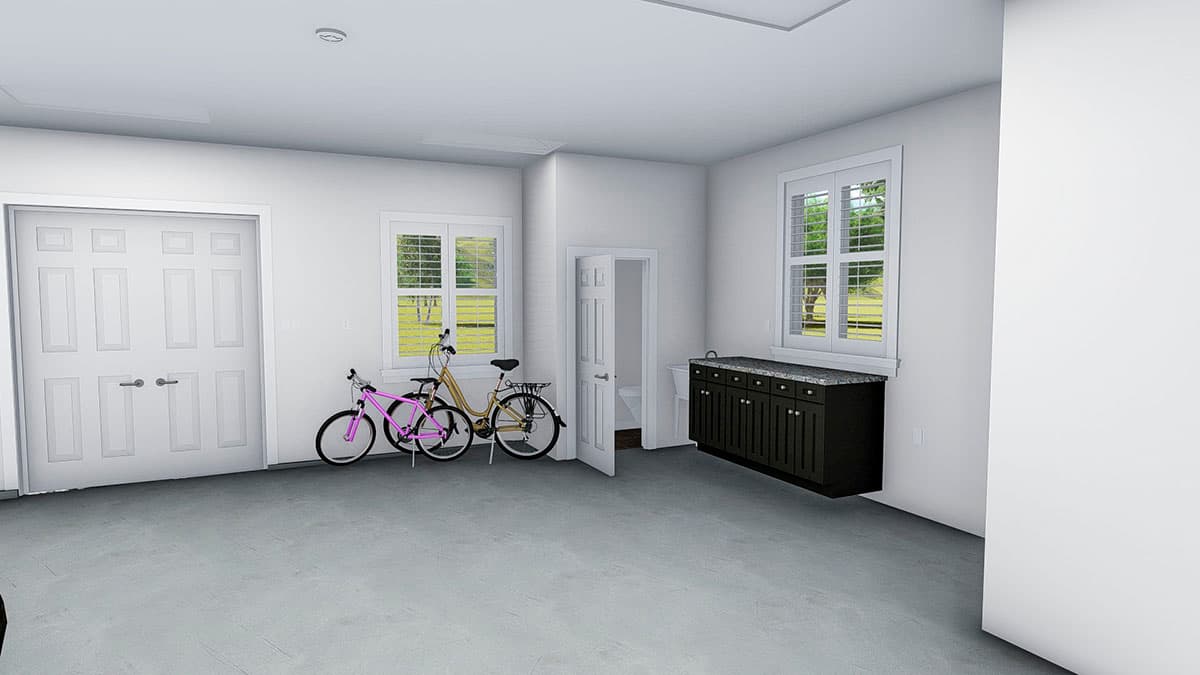 Plan 61213UT: Garage Workshop with Storage on the Main Level and Large Bonus Room Above - Image #10 - Rustic, Traditional