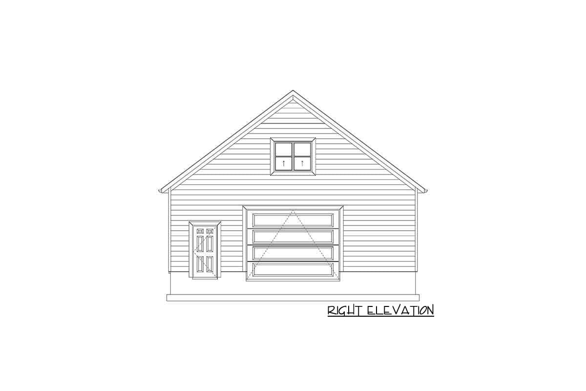 Plan 61213UT: Garage Workshop with Storage on the Main Level and Large Bonus Room Above - Image #16 - Rustic, Traditional