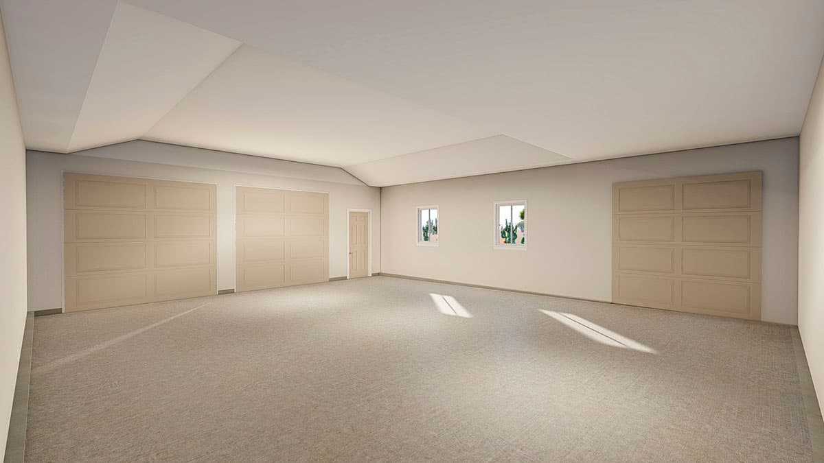 Plan 61215UT: 3-Car Detached Garage with 2 Front Bays and 1 Side Bay - Image #7