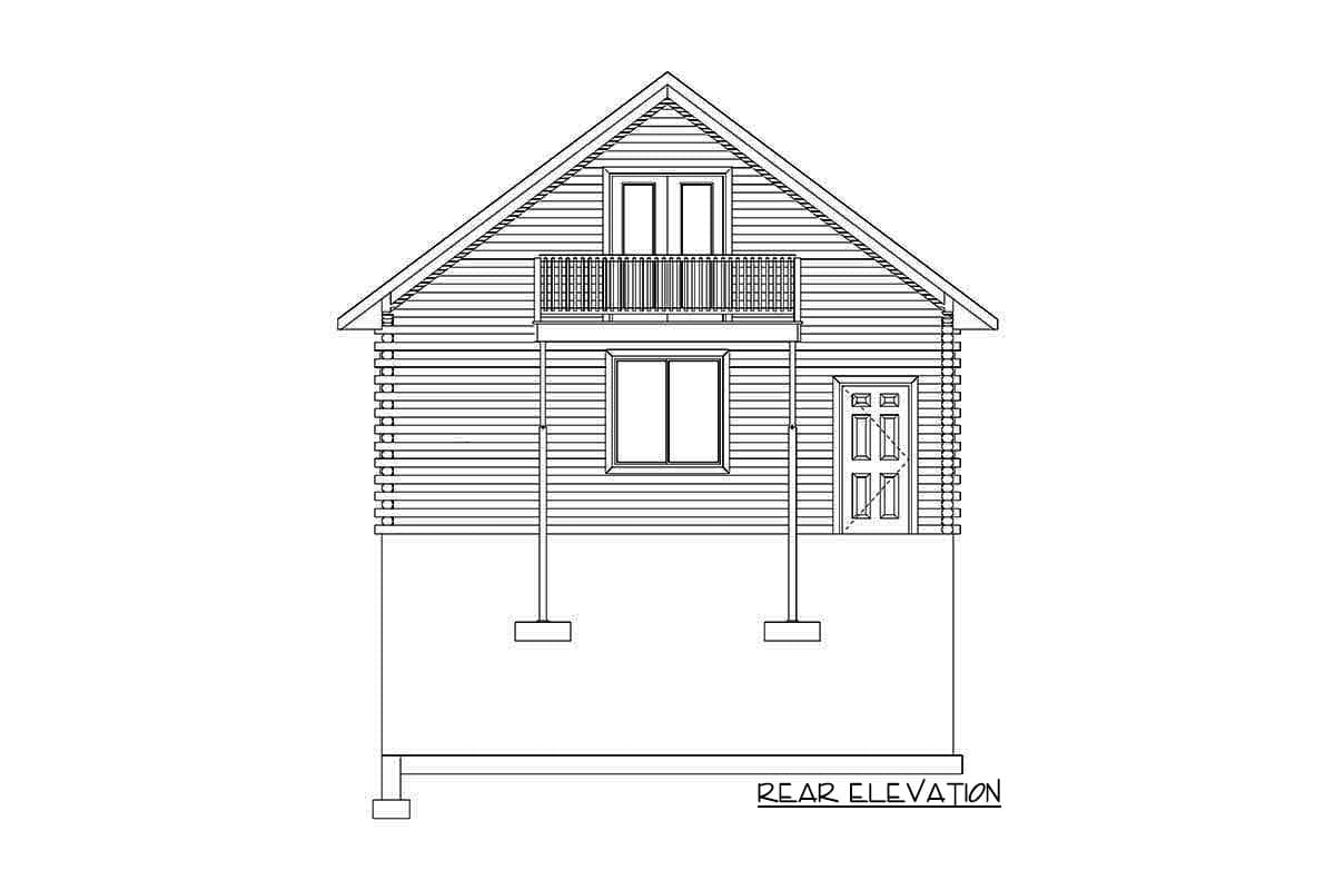 Plan 61218UT: Bi-level Detached Garage with Bonus Room Upstairs - Image #12 - Rustic