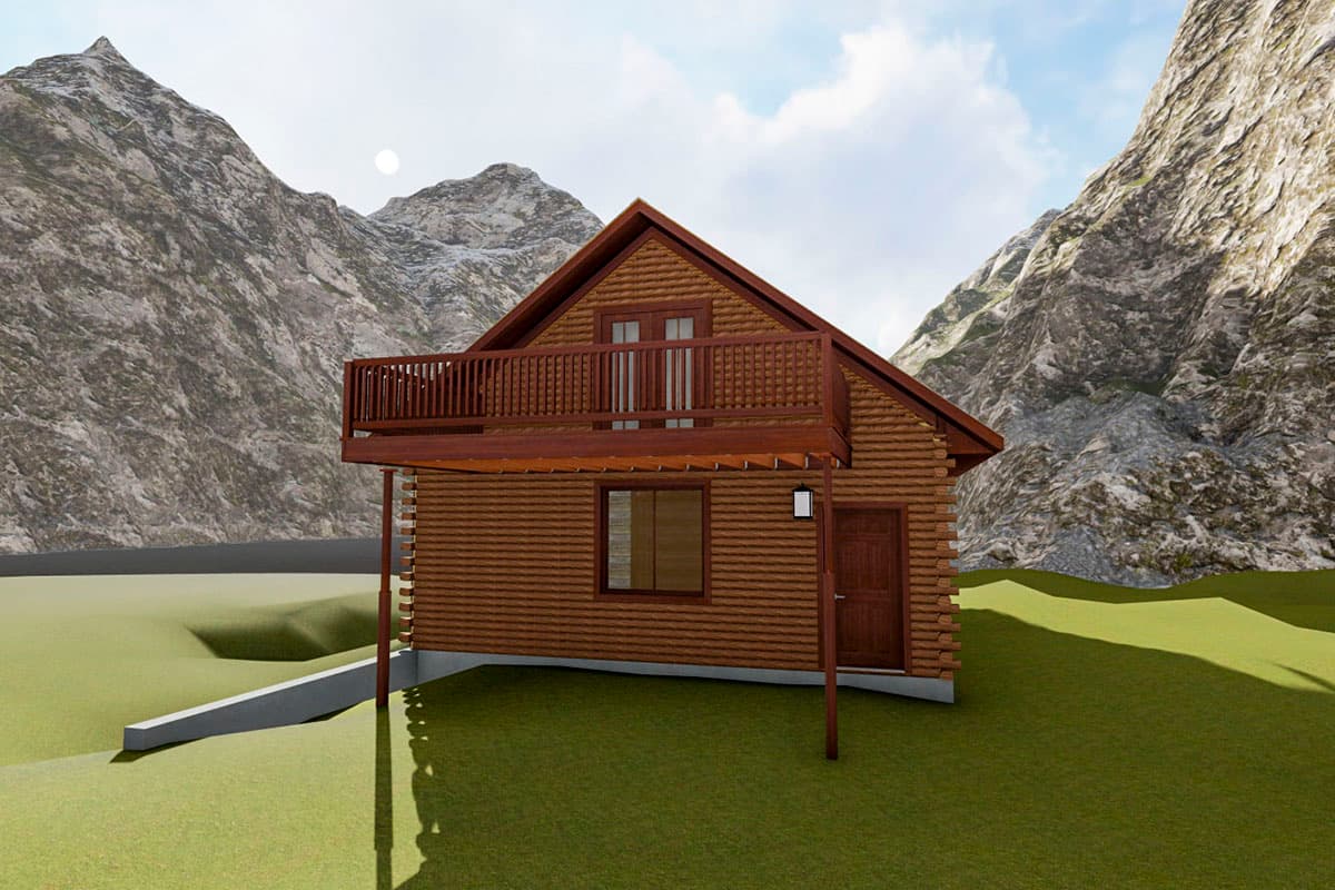 Plan 61218UT: Bi-level Detached Garage with Bonus Room Upstairs - Image #4 - Rustic