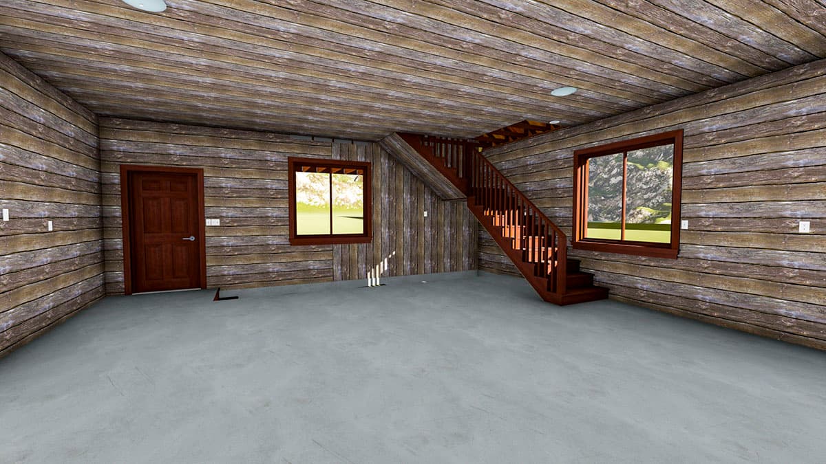 Plan 61218UT: Bi-level Detached Garage with Bonus Room Upstairs - Image #7 - Rustic