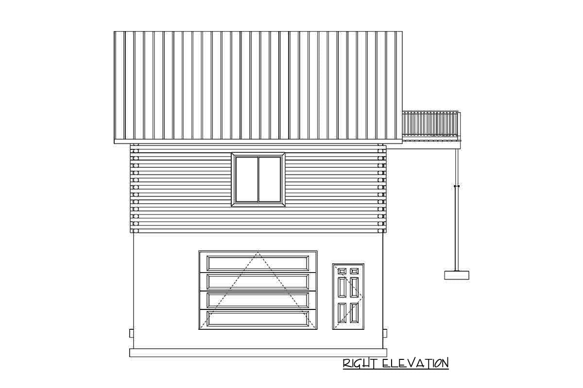 Plan 61218UT: Bi-level Detached Garage with Bonus Room Upstairs - Image #13 - Rustic