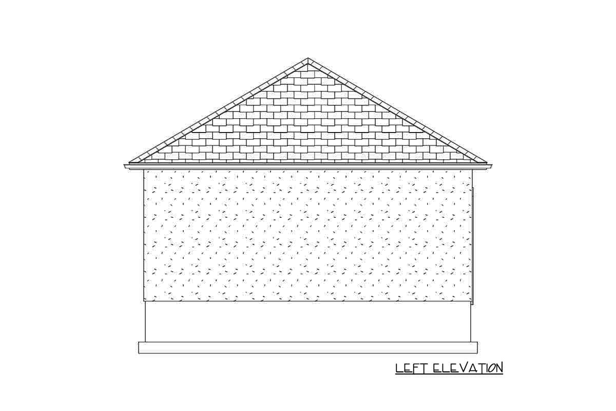 Plan 61221UT: Hip-roofed 2-Car Garage with Storage Room - Image #8 - Southern, Traditional