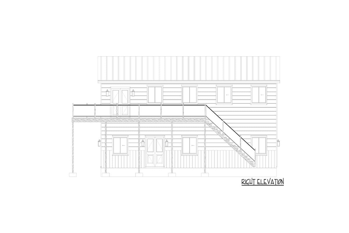 Plan 61227UT: Traditional Carriage House with Oversized Garage and 2-Bed Apartment  - Image #26 - Carriage, Contemporary, Mountain, Rustic, Vacation