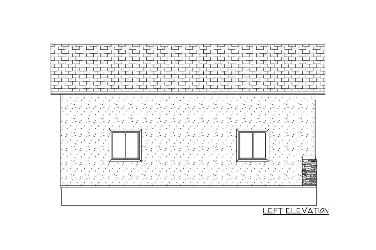 Plan 61240UT: Traditional RV Garage Plan with a 12'-high Garage Door - Image #6 - Traditional