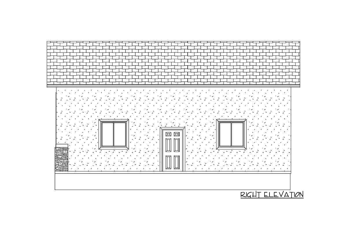 Plan 61240UT: Traditional RV Garage Plan with a 12'-high Garage Door - Image #8 - Traditional
