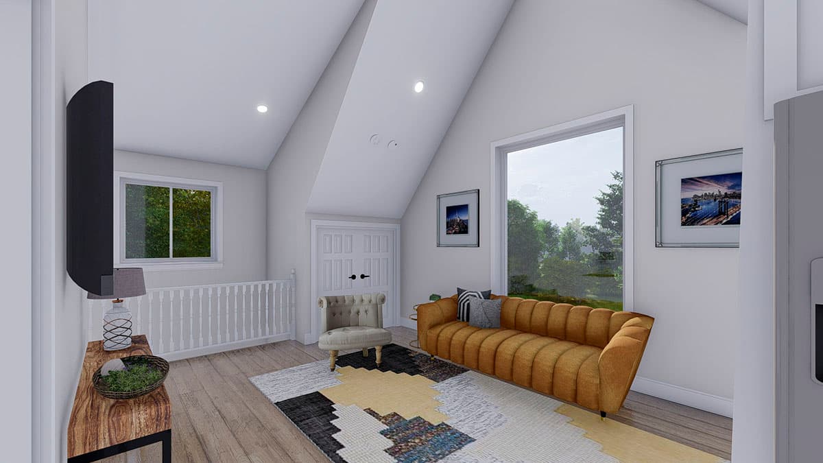 Plan 61243UT: 2 Bed Garage Apartment with a Half Bath in the Garage Level - Image #9 - Carriage, Country, Craftsman, Traditional