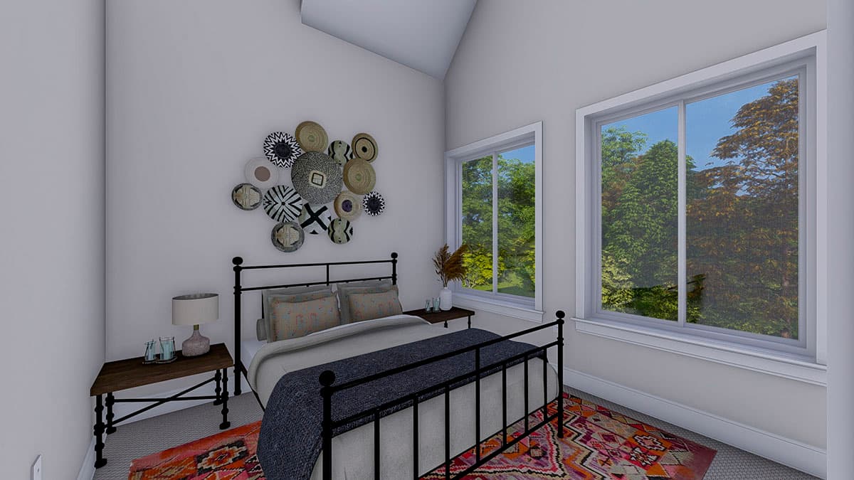 Plan 61243UT: 2 Bed Garage Apartment with a Half Bath in the Garage Level - Image #11 - Carriage, Country, Craftsman, Traditional