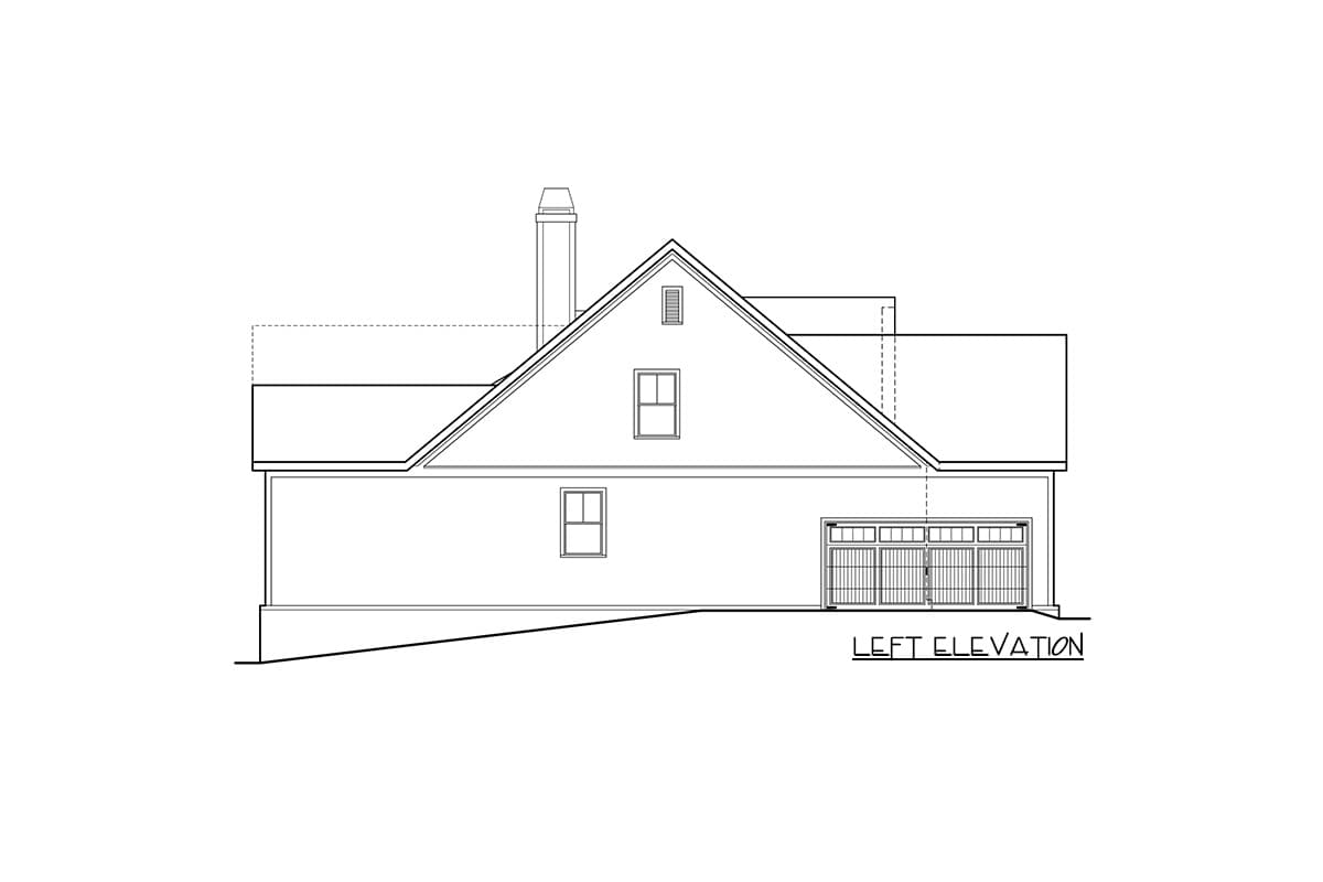 Plan 710385BTZ: 3-Bed New American House Plan with Fourth Bedroom Expansion Upstairs - 2030 Sq Ft - Image #7 - Cottage, Country, Craftsman, Farmhouse, Modern Farmhouse, New American, Ranch, Traditional